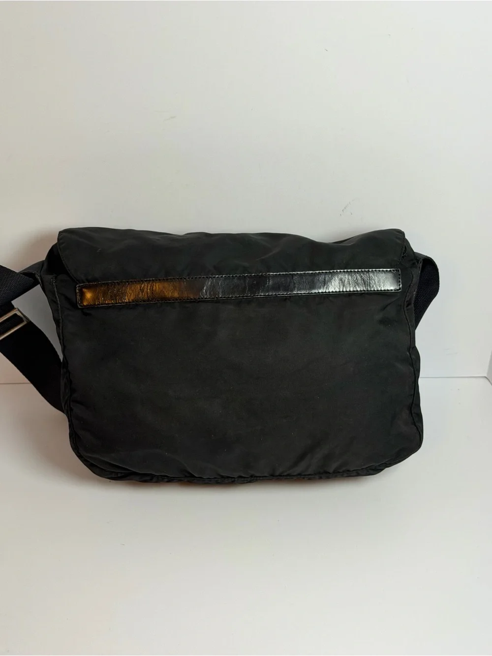 Prada Tessuto Black Nylon Messenger Bag